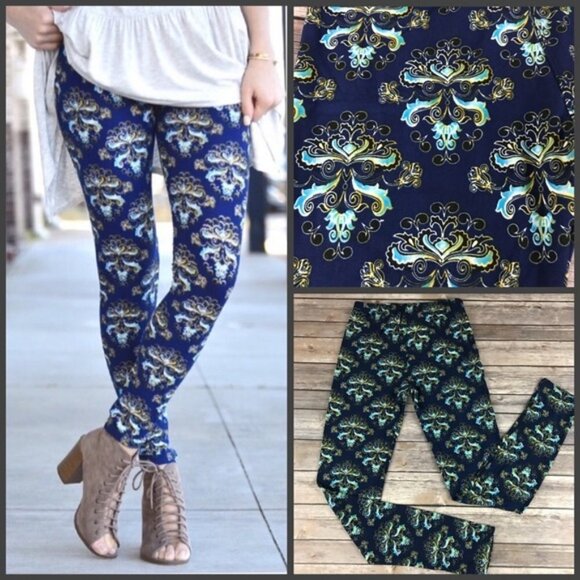 Infinity Raine Pants - Infinity Raine blue Print Leggings